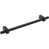 Jeffrey Alexander, Larkin 4, 7 9/16" (192mm) Bar Pull with Knurled Ends, Matte Black - alt image 2