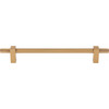 Jeffrey Alexander, Larkin 4, 7 9/16" (192mm) Bar Pull with Knurled Ends, Satin Bronze - alt image 1