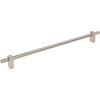 Jeffrey Alexander, Larkin 4, 12" (305mm) Bar Pull with Knurled Ends, Satin Nickel