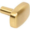 Jeffrey Alexander, Loxley, 1 1/2" Rectangle Knob, Brushed Gold - alt image 2