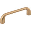 Jeffrey Alexander, Loxley, 3 3/4" (96mm) Curved Pull, Satin Bronze
