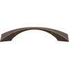 Elements, Glendale, 3 3/4" (96mm) Curved Pull, Distressed Antique Brass - alternate view