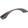 Elements, Glendale, 3 3/4" (96mm) Curved Pull, Brushed Pewter