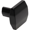 Elements, William, 1 1/4" Square Knob, Matte Black - alt image 2