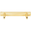 Elements, William, 3" (76mm) Bar Pull, Brushed Gold - alt image 3