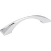 Elements, Glendale, 3 3/4" (96mm) Curved Pull, Polished Chrome