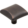 Elements, Glendale, 1 1/8" Square Knob, Brushed Oil Rubbed Bronze