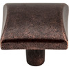 Elements, Glendale, 1 1/8" Square Knob, Distressed Oil Rubbed Bronze - alternate view