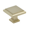 Amerock, Appoint, 1 1/4" Square Knob, Golden Champagne