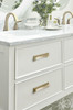 Amerock, Appoint, 5 1/16" (128mm) and 6 5/16" (160mm) Cup Pull, Golden Champagne - installed 1