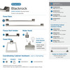 Amerock, Blackrock, 18" Towel Bar, Satin Nickel - collection