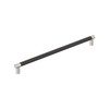 Amerock, Esquire, 24" Bar Appliance Pull, Satin Nickel / Oil Rubbed Bronze