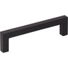 Elements, Stanton, 3 3/4" (96mm) Square Ended Pull, Matte Black