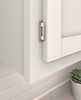 Amerock, Hinges, Double Demountable, 1/2" Overlay, Pair, Sterling Nickel - installed
