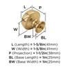 Amerock, Kane, 1 5/8" Round Knob, Champagne Bronze - technical