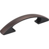 Elements, Strickland, 3" Curved Pull, Brushed Oil Rubbed Bronze