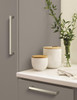 Amerock, Monument, 8 13/16" (224mm) Straight Pull, Polished Nickel - installed 1