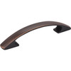 Elements, Strickland, 3 3/4" (96mm) Curved Pull, Brushed Oil Rubbed Bronze