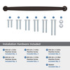 Amerock, Renown, 12" (305mm) Curved Appliance Pull, Oil Rubbed Bronze - included hardware