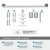 Amerock, Revitalize, 24" Towel Bar, Satin Nickel - included hardware