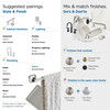 Amerock, Stature, 24" Towel Bar, Satin Nickel - suggested pairings