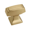 Amerock, Mulholland, 1 1/4" Rectangle Knob, Champagne Bronze