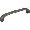 Elements, Slade, 3 3/4" (96mm) Curved Pull, Brushed Pewter