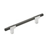 Amerock, Urbanite, 5 1/16" (128mm) Bar Pull, Polished Chrome with Brushed Matte Black