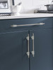 Amerock, Urbanite, 5 1/16" (128mm) Bar Pull, Polished Chrome with Black Chrome - installed 2