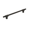 Amerock, Urbanite, 7 9/16" (192mm) Bar Pull, Matte Black with Matte Black