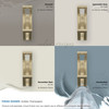 Amerock, Avid, Decorative Double Prong Wall Hook, Golden Champagne - installed cabinets