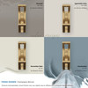 Amerock, Avid, Decorative Double Prong Wall Hook, Champagne Bronze - installed cabinets