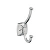 Amerock, Kinsale, Decorative Double Prong Wall Hook, Polished Chrome