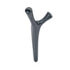 Amerock, Kodiak, Decorative Double Prong Wall Hook, Matte Black