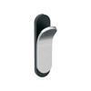 Amerock, Unison, Decorative Wall Hook, Matte Black with Polished Chrome