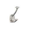 Amerock, Vicinity, Decorative Double Prong Wall Hook, Satin Nickel