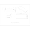 Elements, Edgefield, 4" Length 3" Center Edge Pull, Satin Nickel - technical