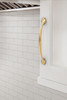 Amerock, Everyday Basics, Fairfield, 5 1/16" (128mm) Curved Pull, Champagne Bronze - installed