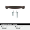 Amerock, Everyday Basics, Franklin, 3" (76mm) Straight Pull, Oil Rubbed Bronze - included hardware