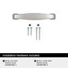Amerock, Everyday Basics, Franklin, 3" (76mm) Straight Pull, Polished Chrome - included hardware