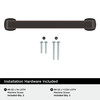 Amerock, Everyday Basics, Hybridize, 5 1/16" (128mm) Straight Pull, Oil Rubbed Bronze - included hardware