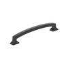 Amerock, Everyday Basics, Incisive, 6 5/16" (160mm) Curved Pull, Matte Black