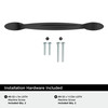 Amerock, Everyday Basics, Intertwine, 5 1/16" (128mm) Curved Pull, Matte Black - included hardware