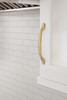 Amerock, Everyday Basics, Intertwine, 5 1/16" (128mm) Curved Pull, Champagne Bronze - installed