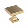 Amerock, Everyday Basics, Pedestal, 1 1/16" Square Knob, Champagne Bronze