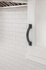 Amerock, Everyday Basics, Sheffield, 3" (76mm) Curved Pull, Matte Black - installed