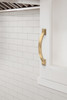 Amerock, Everyday Basics, Sheffield, 3 3/4" (96mm) Curved Pull, Champagne Bronze - installed