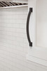 Amerock, Everyday Basics, Sheffield, 6 5/16" (160mm) Curved Pull, Oil Rubbed Bronze - installed