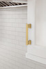 Amerock, Everyday Basics, Triomphe, 3 3/4" (96mm) Straight Pull, Champagne Bronze - installed