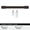 Amerock, Everyday Basics, Triomphe, 5 1/16" (128mm) Straight Pull, Oil Rubbed Bronze - included hardware